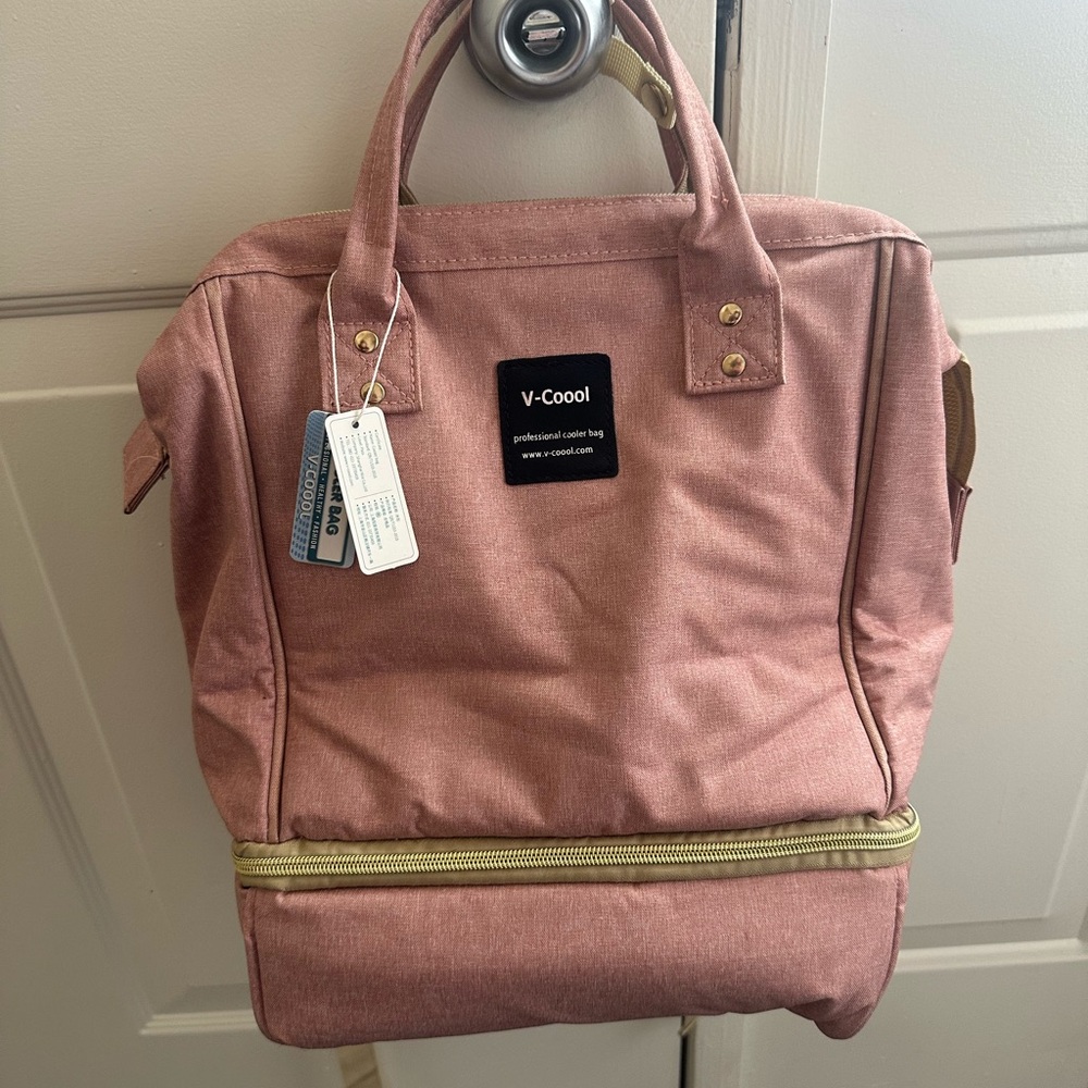 Women's Pink Cooling Backpack Tote